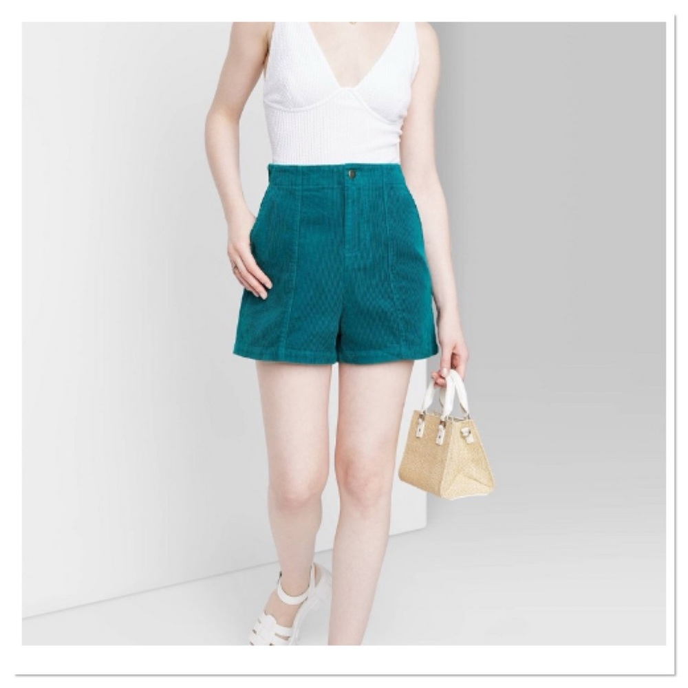 Women’s High-Rise Cord Shorts Wild Fable